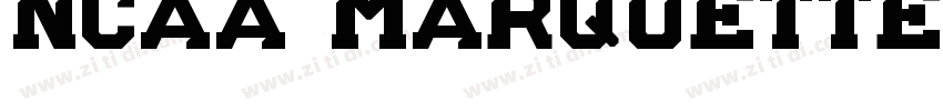 NCAA Marquette字体转换
